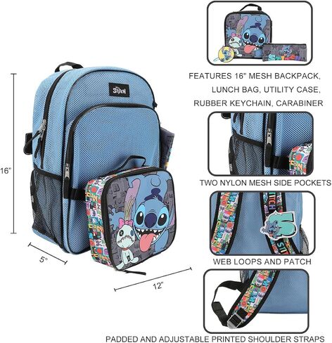 BIOWORLD Floral Unicorn 5-Piece Backpack & Lunchbox Set With Water Bottle in Saudi Arabia