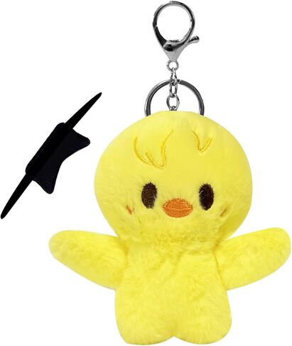 Cute Plush Keychain Soft Stuffed Animal Pendant for Women Backpack Tote Handbag Charm Decor Accessories in Kuwait