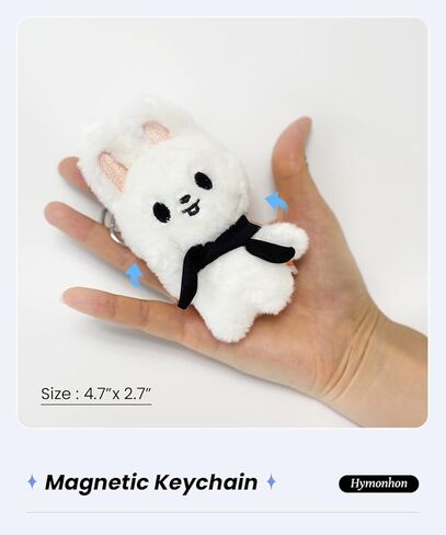 Cute Plush Keychain Soft Stuffed Animal Pendant for Women Backpack Tote Handbag Charm Decor Accessories in Kuwait