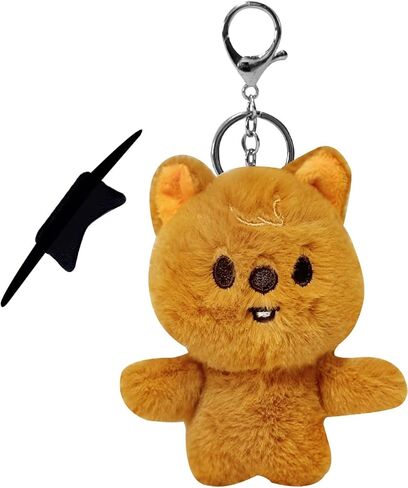 Cute Plush Keychain Soft Stuffed Animal Pendant for Women Backpack Tote Handbag Charm Decor Accessories in Kuwait