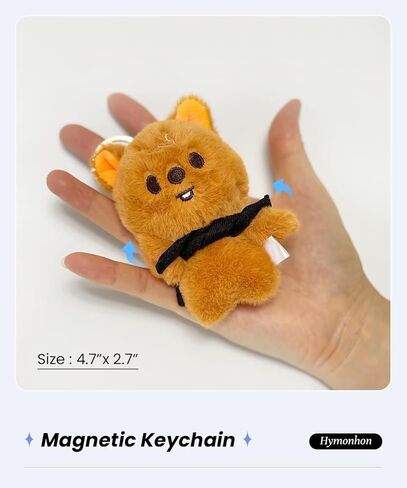 Cute Plush Keychain Soft Stuffed Animal Pendant for Women Backpack Tote Handbag Charm Decor Accessories in Kuwait