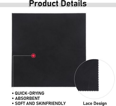 8 Pack Mens Handkerchiefs, Sweat Absorbing Handkerchiefs, Microfiber Hankies, Sweat Rags for Sport Gym Hands Face Body in Saudi Arabia