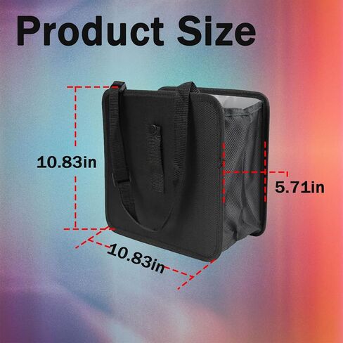 Car Trash Can, Oxford Cloth Foldable Car Trash Bin Hanging, 1.85 Gallon Capacity Garbage Bag Organizer, Leak-Proof Waterproof Auto Storage Container (Medium) in Saudi Arabia