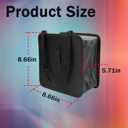 Car Trash Can, Oxford Cloth Foldable Car Trash Bin Hanging, 1.85 Gallon Capacity Garbage Bag Organizer, Leak-Proof Waterproof Auto Storage Container (Medium) in Saudi Arabia