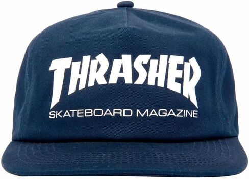 Thrasher Magazine Logo Embroidered Black / Silver Mesh Trucker Hat - Adjustable in Saudi Arabia
