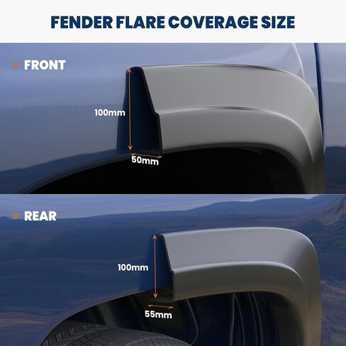 OE Factory Fender Flares Compatible for 99-06 Chevy Silverado Compatible for 99-06 GMC Sierra 1500 2500 3500HD / 07 Classic Fleetside Smooth Black Wheel Flare 4PCS in Saudi Arabia