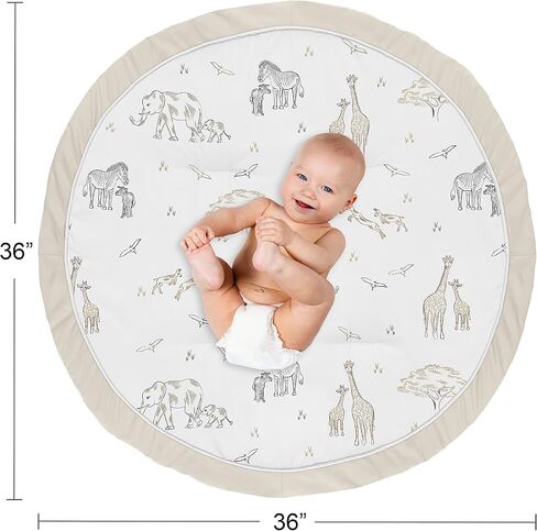 Sweet Jojo Designs Blue and Green Dino Playmat Tummy Time Baby and Infant Play Mat for Mod Dinosaur Collection in Saudi Arabia