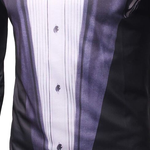 LMYOVE Premium 3D Printed Tuxedo Shirts for Men Long Sleeve in Saudi Arabia