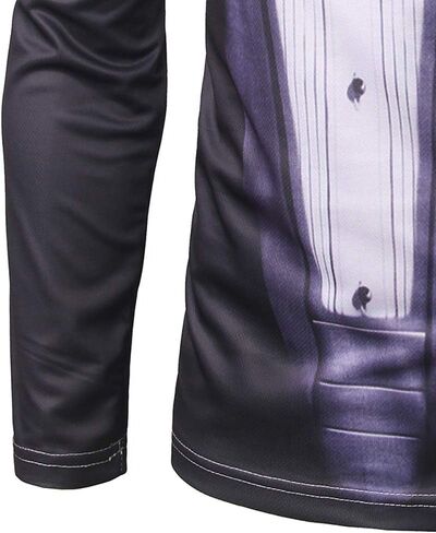 LMYOVE Premium 3D Printed Tuxedo Shirts for Men Long Sleeve in Saudi Arabia