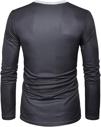 LMYOVE Premium 3D Printed Tuxedo Shirts for Men Long Sleeve in Saudi Arabia