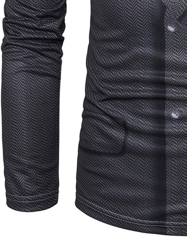 LMYOVE Premium 3D Printed Tuxedo Shirts for Men Long Sleeve in Saudi Arabia