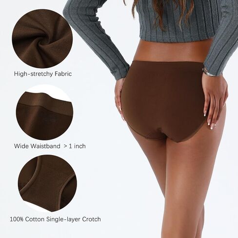 WANDER Womens Athletic Bikini Underwear Moisture-wicking Stretch Breathable Microfiber Panty Briefs 3 Pack in Kuwait