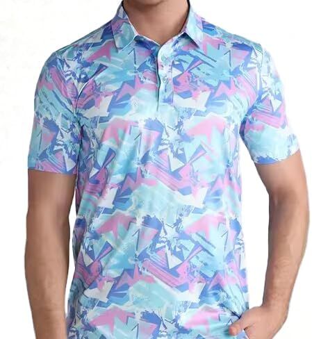 Men's Athletic Golf Polo Shirt, Moisture Wicking Performance, Short Sleeve in Saudi Arabia
