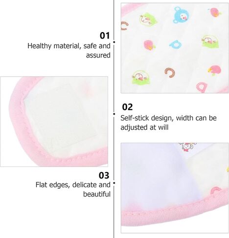 Healifty 3Pcs Baby Umbilical Hernia Belt Baby Belly Button Cord Band Infant Belly Wrap Adjustable Navel Belly Band Pink in Saudi Arabia