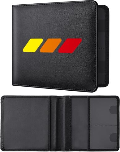 Leather Car Registration and Insurance Cards Holder Compatible with Chevy Camaro SS, Vehicle Glove Box Car Organizer with Magnetic Shut, Documents License for Camaro SS Owners in Kuwait