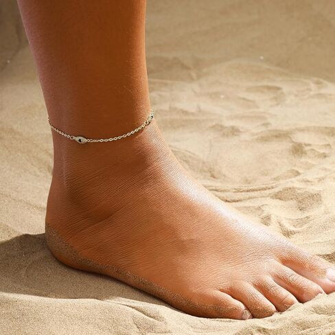 أساور كاحل الذهب/الكاحل من النساء الذهب/الفضة اللطيف النجمة الزركونيا الزركونيا شيطان العيون اللانهائية سحر القمر الصناعي الفوار سلسلة الصيف شاطئ القدم الهدايا لها المجوهرات لها in Kuwait