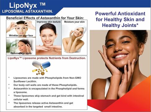 Astaxanthin liposomal 24mg مع ملحق Kril Oil 500mg ، 60 ناعمة in Kuwait