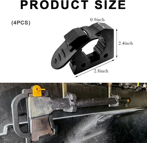 4 PCS مشابك مطاطية سريعة الإصدار ، مشابك جبل المجارف تناسب 1-1/7 '' إلى 1-3/7 'معدات قطرها ، حامل مجرفة قوس التثبيت لشاحنات UTVS على الطرق الوعرة ، إكسسوارات السيارات in Saudi Arabia