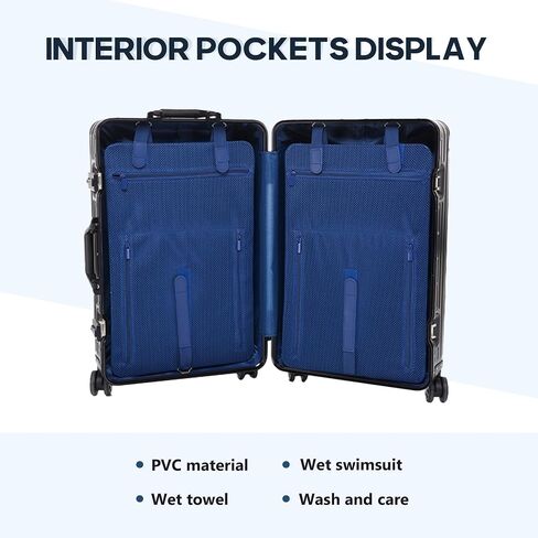 yyw جميع أمتعة الألومنيوم ، حامل كوب خارجي ، صامت 360 درجة عجلات الدوار وقفل مجموعة معتمدة من TSA للسفر التجاري (أحمر ، 20 بوصة) in Saudi Arabia