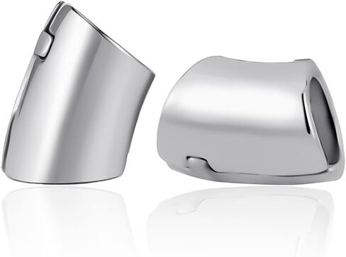 Vankula 2PCS Click Ear Lobe Cuff 316 Stainless Steel Ear Plugs Gauges Tunnels Piercing Expander Stretchers Fashion Body Jewelry in Saudi Arabia