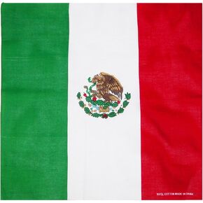 CTM Cotton Mexican Flag Bandana