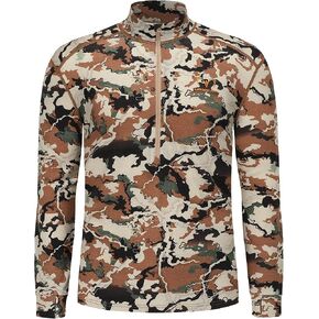 Men's 100% Merino Wool Hunting Base Layer Tops Camo Shirts