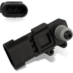 1 PC Car Fuel Tank Pressure Sensor, Fuel Pump Tank Vapor Vent, Replacement Part #16238399 9377680, Compatible with Delphi III (Black)