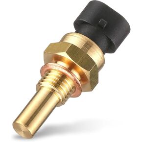 UGSHY 1 Pack Engine Coolant Temperature Sensor, ECT Temp Sensor Replacement Accessories, Automobile Parts, Compatible with Delphi 15404280 12191170 60811520 12608814 (Gold)