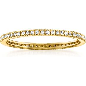 RS Pure by Ross-Simons 0.15 ct. t.w. Diamond Eternity Band in 14kt Yellow Gold