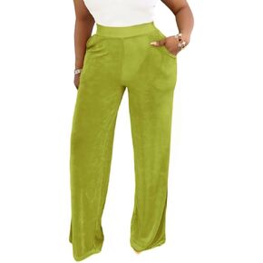 Womens High Waisted Wide Leg Pants Dressy Casual Lightweight Stretchy Loose Pants Trousers Work Business