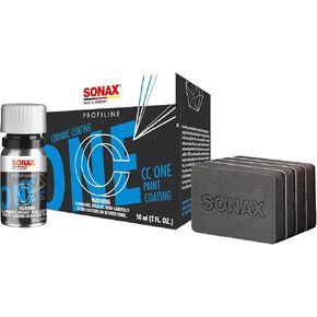 SONAX CC ONE Ceramic Coating | Easy Application for Long-Lasting Paint Protection | Up to 3 Years Durability | Enhances Color & Shine | Hydrophobic Barrier for Paint, Chrome, Glass & Rims | 50 ml