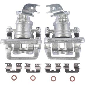 19-B3358 19-B3359 Disc Brake Caliper Assembly with Bracket Replacement for Select Honda and Acura Models - Accord 2008-2012, TSX 2009-2014 - Rear Driver and Passenger Side