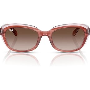 Ray-Ban Child Sunglasses Striped Violet On Transparent Violet Frame, Grey Gradient Violet Lenses, 48MM