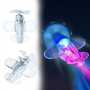 Electric Bicycle Decorative Ornament, Light up LED Mini Airplane Model,Car Rearview Mirror Decor,Cute Cool Design for Car Bicycle Scooter E-Bike