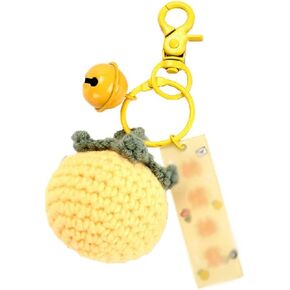 Crochet Keychain,Crochet Charms,Fruit Keychain,Finished Weaving,Suitable For Schoolbag Pendant,Key Chain
