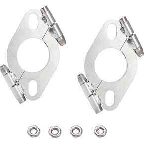 2 Pcs Split flange Repair Kit,1.75" Flat Split Flange Repair Replacement Kit Zinc Coating Exhaust Flange