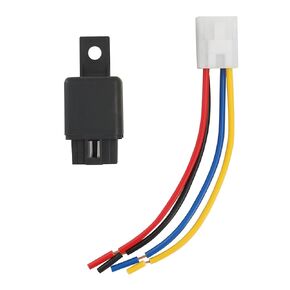 12V Relay with Plug Connector Compatible with B21 L2900DT L3010DT L3300DT L3410DT L3600DT L3710DT L4200DT L4200F L4310DT L4310F L4350DT L4610DT M4030 M4030DT M4030SU M4700DT 35800-75070 056700-6690