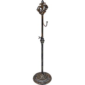 Display Stand for Wreath Handbag Purse Adjustable Height Standing Metal Wreath Hanger Holder on Tabletop or Floor(Vintage Gold)