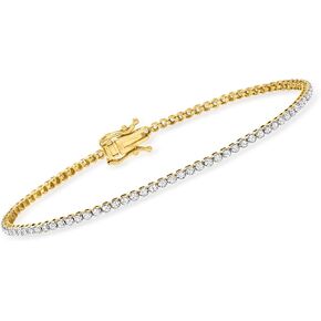 Ross-Simons 14kt Gold Diamond Tennis Bracelets H-I Color I2 Clarity