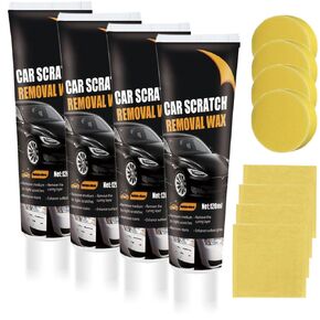 مزيل الخدش للمركبات ، 2025 ترقية مجموعة مزيل الخدش مع Wipe Sponge Car Paint Fair Scratch Wax للخدوش العميقة (1pc)