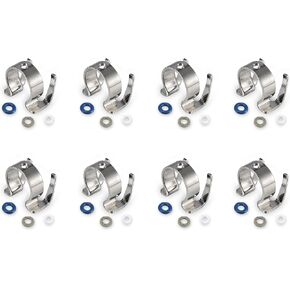LR037089 8PCS حقن الوقود مجموعة مجموعة ختم متوافقة مع Land Rover 2017-2020 Discovery ، 2005-2009 LR3،2010-2016 LR4،2010-2022 Range Rover Sport ، 2018-2020 Range Rover Velar 5.0L V8
