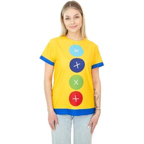 comfycamper البالغين الأصفر 2D الأزرار الملونة للسيدات - النساء البالغات الرجال tird cosplay الأزياء الهالوين