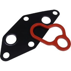 Engine Oil Cooler Seal Gasket Set 21304-JA06A 21304-JA00A Compatible With Nissan Altima 2.5L 4-CYL 2007-2013 Rogue Sentra 2007-2012