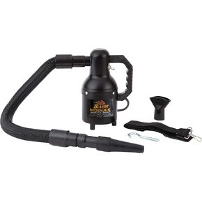 Metro Vac Blaster Sidekick Professional Motorcycle Dryer Blower In Black Matte Finish | 3' to 6' Stretch Hose | Rubber Nozzle | Shoulder Strap - Wall Mount Hook | Model SK1- Professional