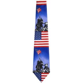 BUYYOURTIES Mens American Flag World Flag NeckTies