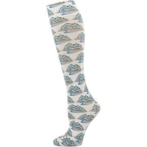 Hocsocx Mountain Peaks Socks Performance Liner Moisture-Wicking Protection for Field Hockey, Ice Hockey, and Soccer