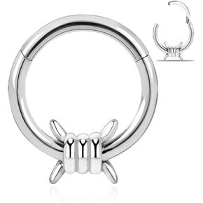 Doearko 16g Septum Ring 8mm Fashion Rings Grings Grays Segress Septum Flickers 316L