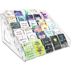 7 Tier Acrylic Card Display Stand,12" Sports Card Shelf-Versatile Display for Trading Cards, PSA Cards, Baseball Cards, Football Cards, Graded Cards and Business Cards and Stickers