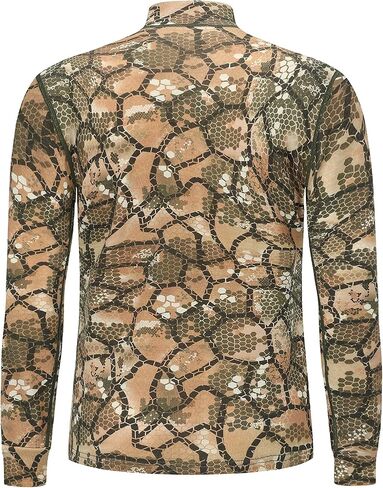 Men's 100% Merino Wool Hunting Base Layer Tops Camo Shirts in Kuwait