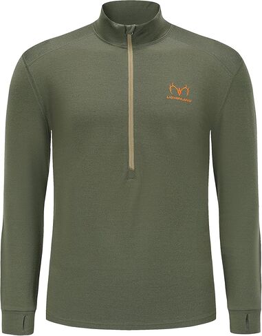 رجال 100 ٪ طبقة صيد الصوف صيد الصوف قمم القمصان التمويه in Kuwait